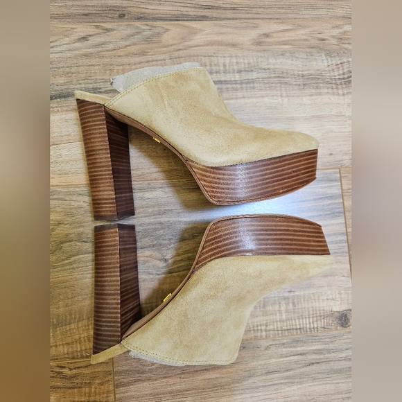 Veronica Beard Maren Suede Platform Mules, size US 9.5 - Picture 8 of 11